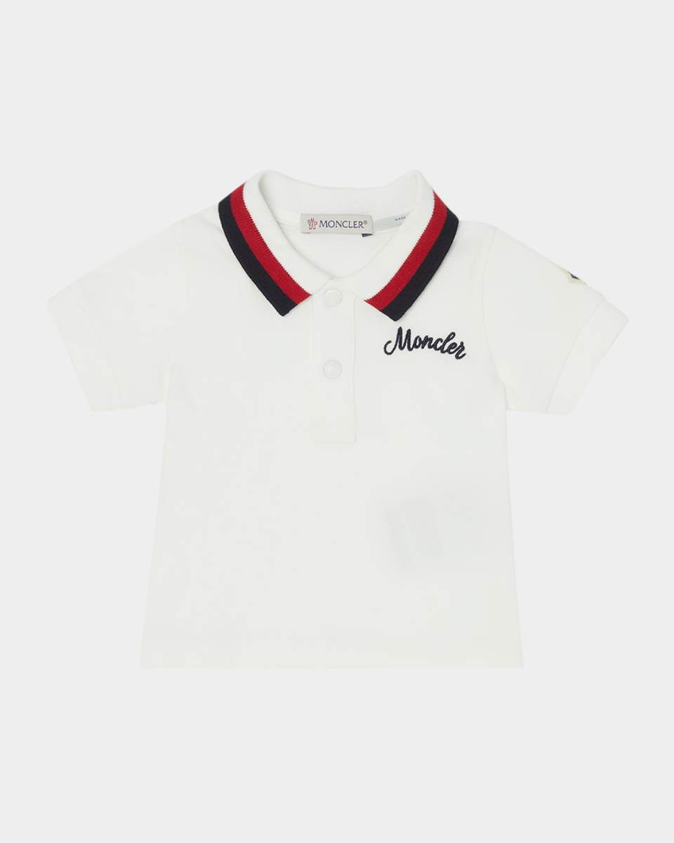 Boy's Embroidered Logo Polo Shirt, Size 6M-3